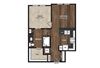 Main Street Flats Apartments Phase II 1x1 R Floor Plan Main Street Flats Apartments Phase II 1x1 R Floor Plan